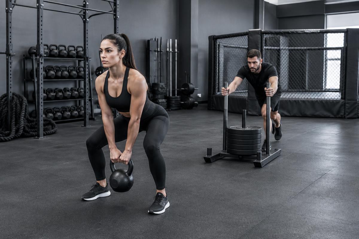 Allenamento funzionale in palestra